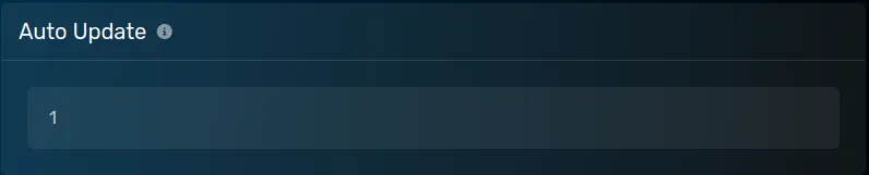 Auto Update Variable on Startup Parameters Page