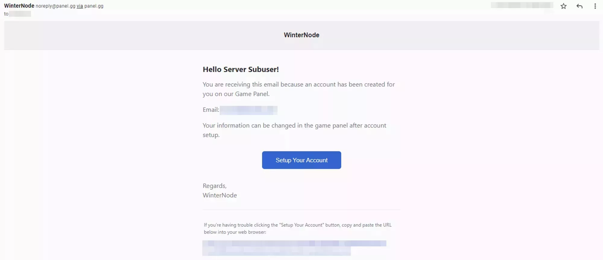 Setup an account with WinterNode!